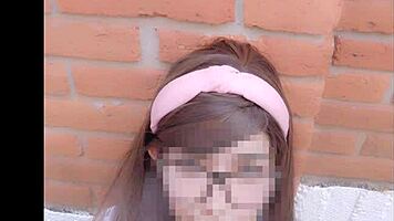Muchacha colegiala no entro a clases por coger y recibe unas mamadas en la panocha de un companero detonando a una colegiala mexicana en el patio