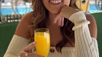 Breakfast and bubble bath with katie kush