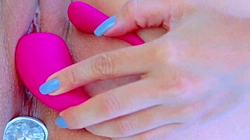 Indian teen shows wet shaved pussy closeup