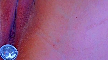 Indian teen shows wet shaved pussy closeup