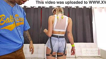 Innocent Arya Fae Begs For Bryan Gozzling's Extreme Cock!