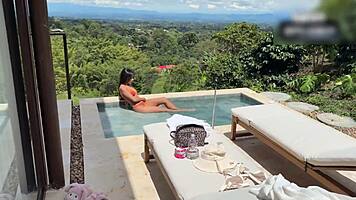 Pool Afternoon Hot Sex With Colombian