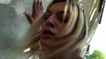 Horny Blonde Picked Up And Anal Fucked In Park
