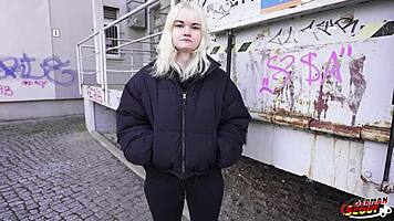 German Scout Tiny Swiss Teen First Casting