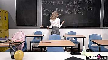 Naughty teen student lola fae wants extra detention