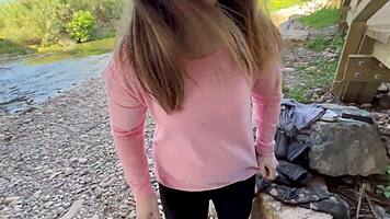 Did I fuck this blonde outdoors until she came