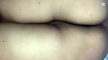 Housewife shows her hairy pussy in close detail