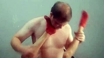 Old man fucks petite teen slut in bed