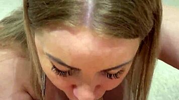 Blonde Beauty Rides My Big Hard Cock