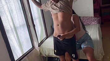Colombian Housewife Shows Deepthroat Skills On Big Cock