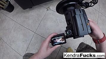 Kendra gets pounded hard all over by tattooed stud