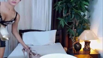 stunning young ts trap jerks big cock