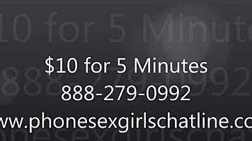 blonde teen does phone sex