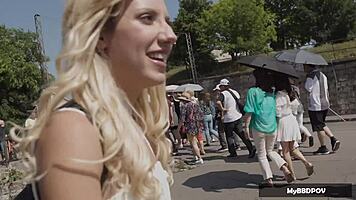 Sexy Tourist Sophia Grace Sucks And Gets Ass Fucked By Bbc