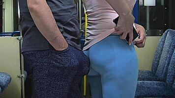 Pervert Stranger Touches Her Ass Inside Bus And Ejaculates