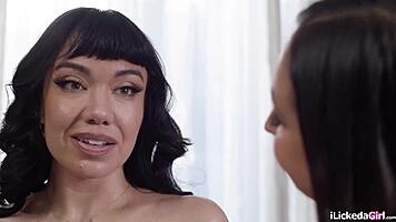 Lesbian milf and young satisfying each other
