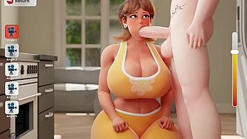 Accidental Encounter Leads To Deepthroat In Mansion Game