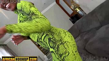 Amateur Ebony Railed By Tourist Cock