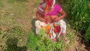 Indian Woman Enjoys Outdoor Sex With Young Man