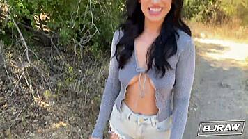 Alexa chains gets huge facial cumshot pov