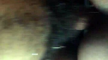 ebony teen takes long curved cock at home