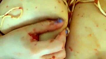 Arab slut masturbates intensely with food in los angeles