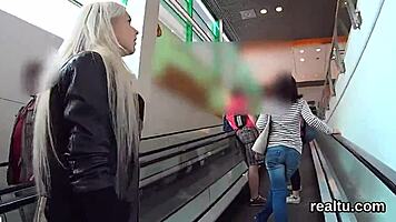 gorgeous czech teen tempted at shop