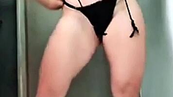 Milla Dances In Tiny Thong Lingerie