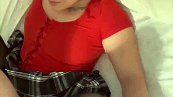 Perfect ass girl lets old man fuck her tight pussy