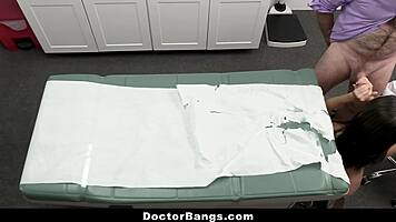 breast enhancement talk leads to doctor pounding her pussy