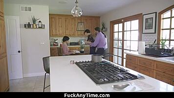 Milf And Babe Enjoy Hardcore Group Action