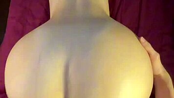 Big ass girlfriend rides passionately in dorm room