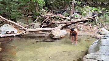boyfriend skipped her so she found pleasure with stranger by river