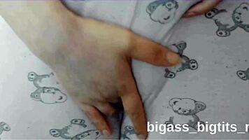 camel toe visible while masturbating in pajamas
