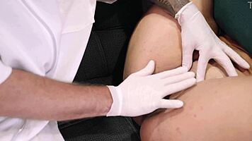 gynecologist arouses his patient during appointment