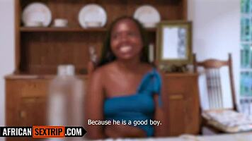 this tiny ebony let me expose her real side took a rough pounding & said thanks afterwards