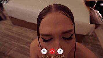 You join her call and catch this pov view