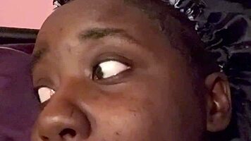 ebony babe teases boyfriend on facetime smoking