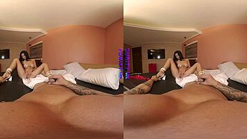 First time striptease by a beautiful amateur in a reality pov scene