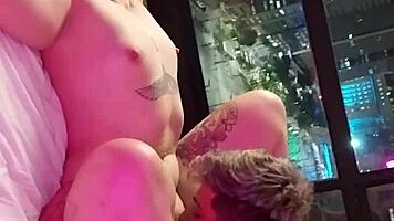 gothic girlfriend enjoys first anal with boyfriend