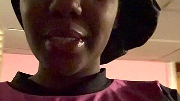ebony babe teases boyfriend on facetime smoking