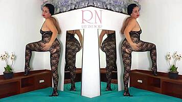 Teens Pose In Black Body Stockings
