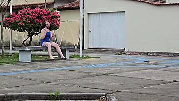 Stranger Watches Woman In Public Square