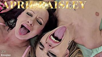 Threesome with cindy sun and april paisley