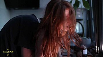 a cozy evening at home for a lesbian couple