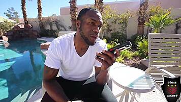Alli black rides rome majors big black cock outside in interracial