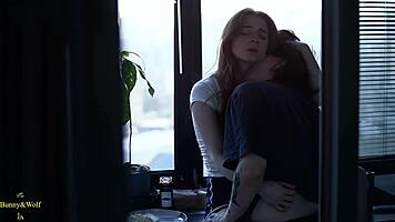 a cozy evening at home for a lesbian couple