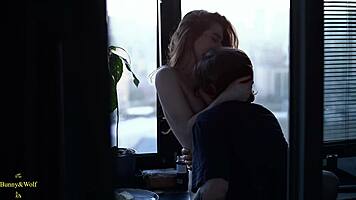a cozy evening at home for a lesbian couple