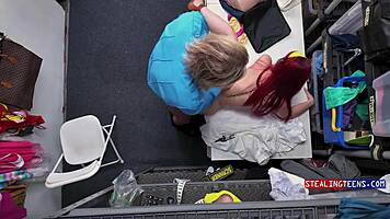 security guards interrogate thieving med student hard