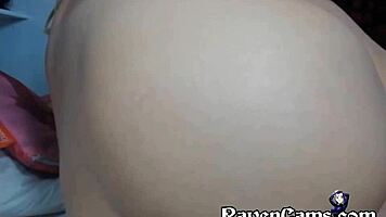Horny performer inserts large toy into tight ass for extreme pleasure